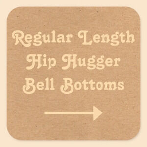 REGULAR LENGTH HIP HUGGER BELL BOTTOMS